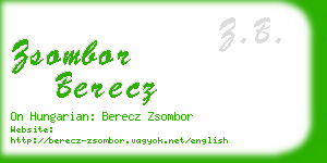 zsombor berecz business card
